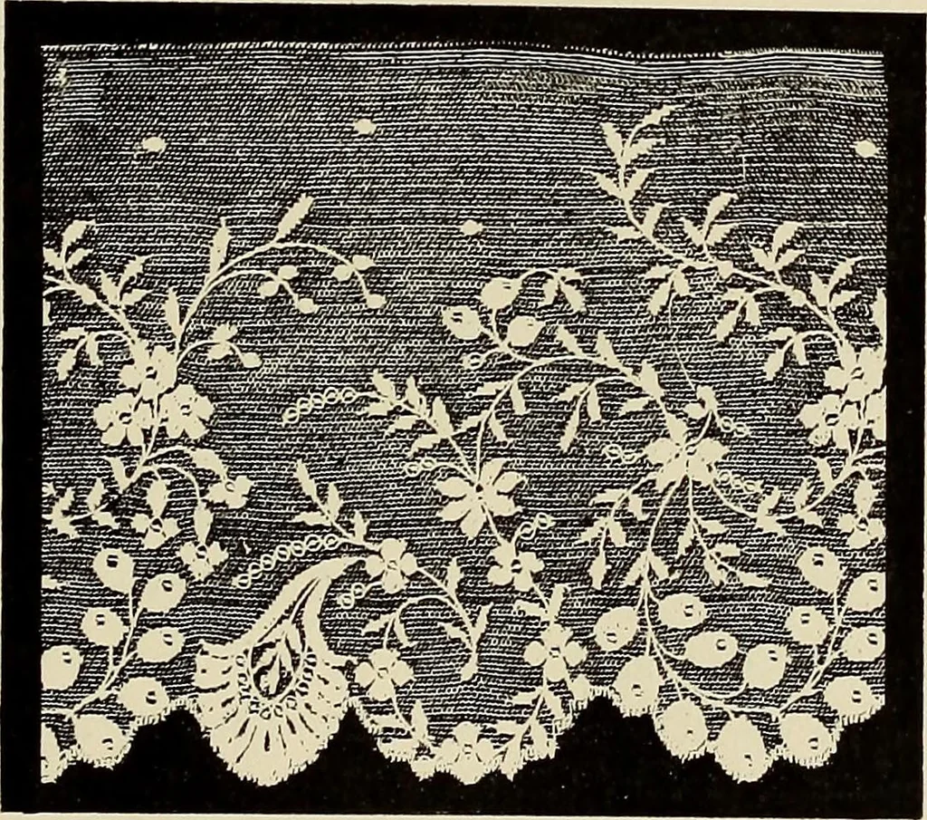 An illustration from L'Industrie des tulles & dentelles mécaniques dans Le Pas-de-Calais, 1815-1900, 1900, leaf 380