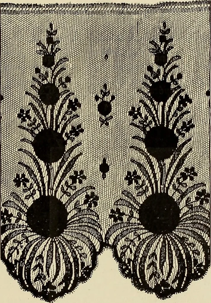 An illustration from L'Industrie des tulles & dentelles mécaniques dans Le Pas-de-Calais, 1815-1900, 1900, leaf 386