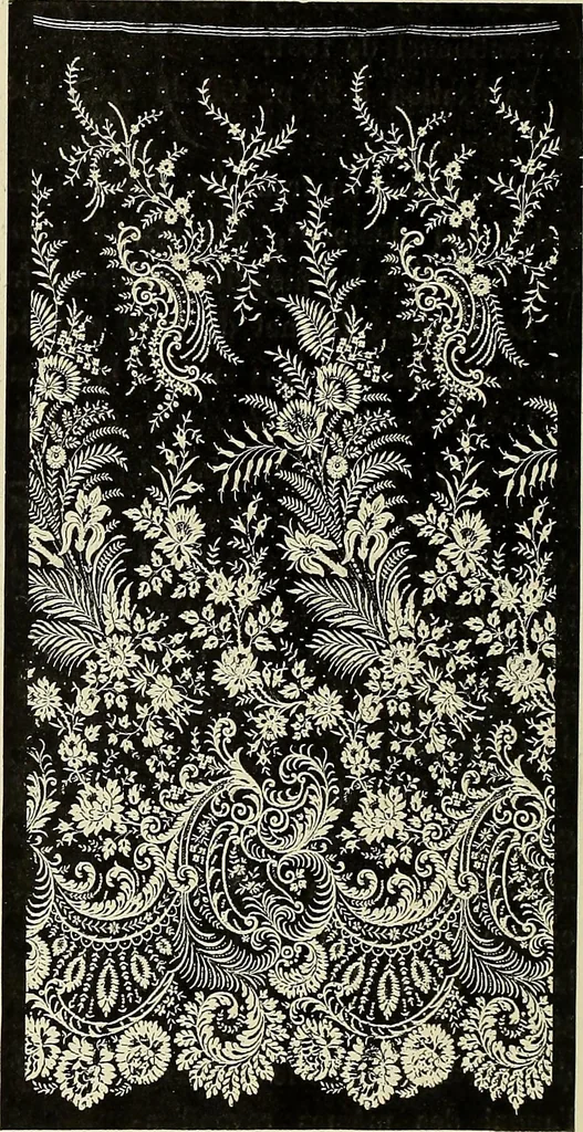 An illustration from L'Industrie des tulles & dentelles mécaniques dans Le Pas-de-Calais, 1815-1900, 1900, leaf 389