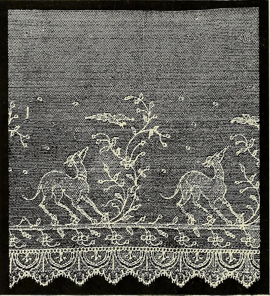 An illustration from L'Industrie des tulles & dentelles mécaniques dans Le Pas-de-Calais, 1815-1900, 1900, leaf 393