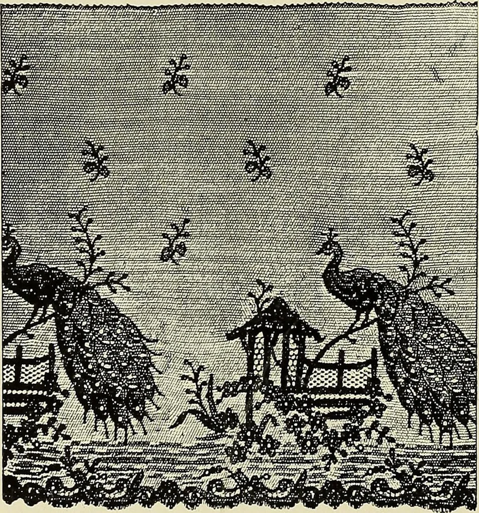 An illustration from L'Industrie des tulles & dentelles mécaniques dans Le Pas-de-Calais, 1815-1900, 1900, leaf 397
