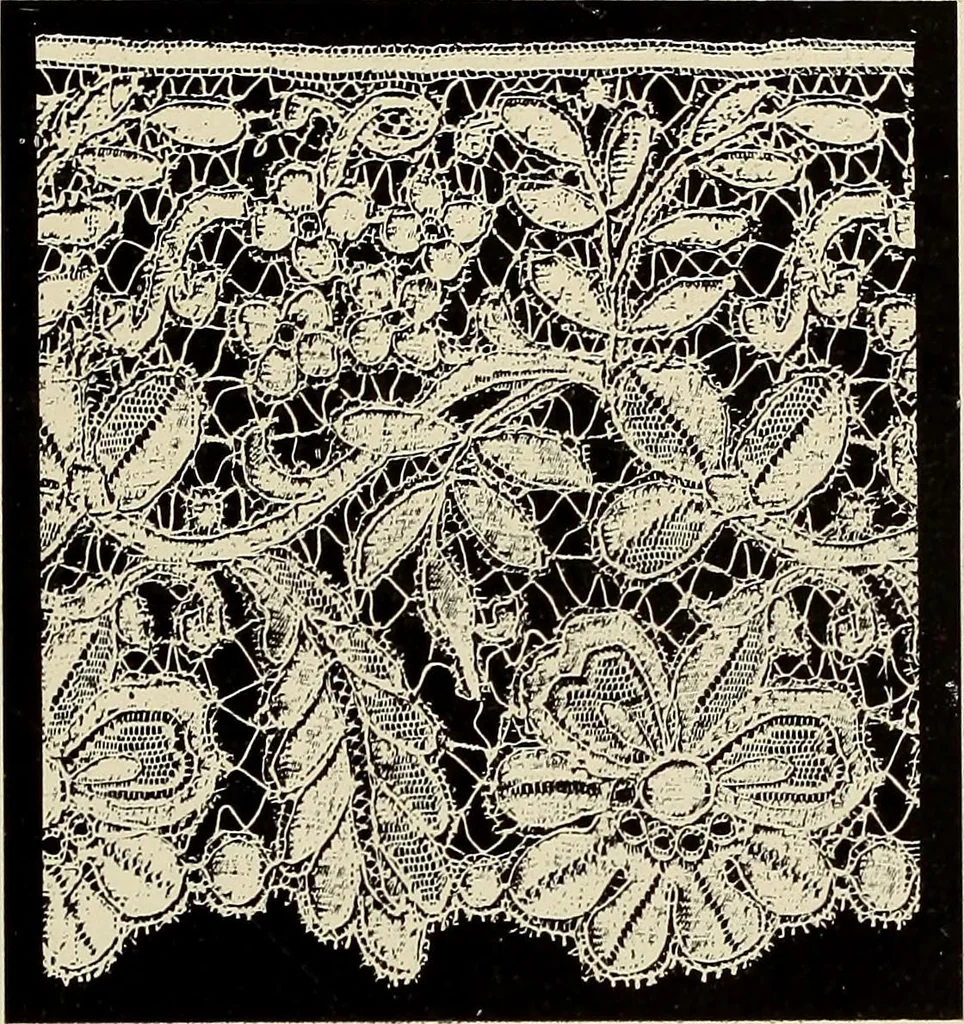 An illustration from L'Industrie des tulles & dentelles mécaniques dans Le Pas-de-Calais, 1815-1900, 1900, leaf 436