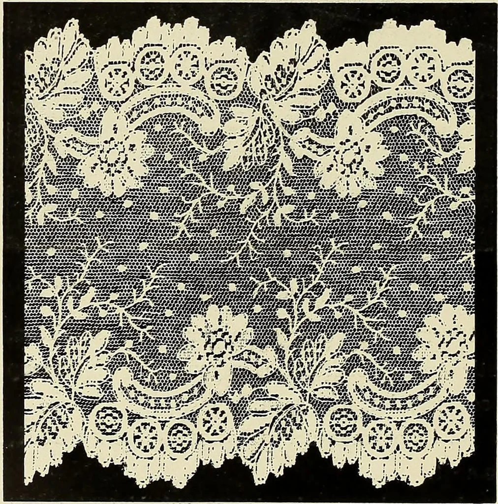An illustration from L'Industrie des tulles & dentelles mécaniques dans Le Pas-de-Calais, 1815-1900, 1900, leaf 437