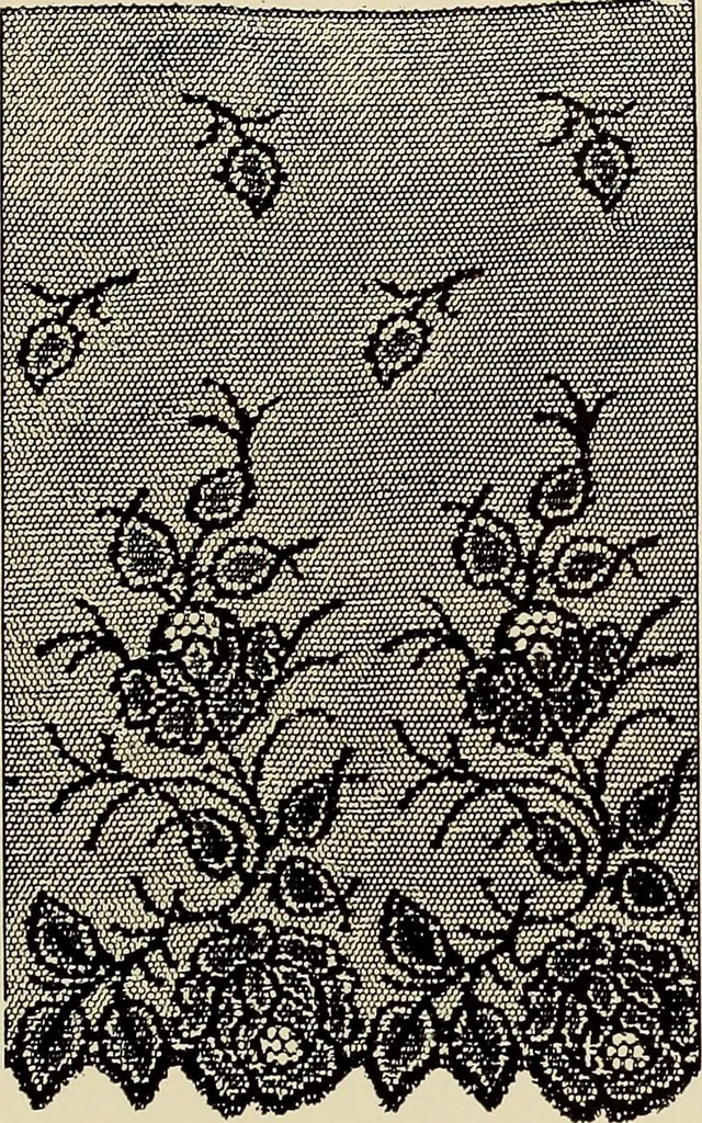 An illustration from L'Industrie des tulles & dentelles mécaniques dans Le Pas-de-Calais, 1815-1900, 1900, leaf 444