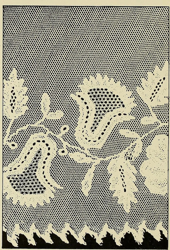 An illustration from L'Industrie des tulles & dentelles mécaniques dans Le Pas-de-Calais, 1815-1900, 1900, leaf 45