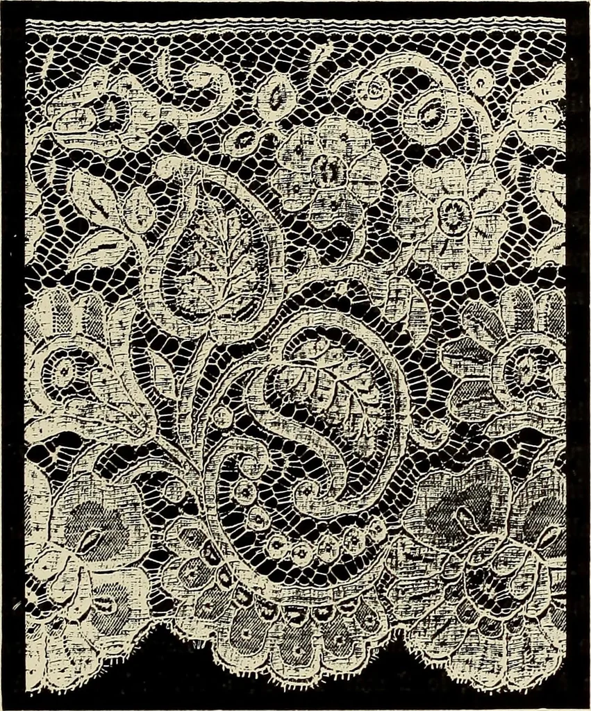 An illustration from L'Industrie des tulles & dentelles mécaniques dans Le Pas-de-Calais, 1815-1900, 1900, leaf 450