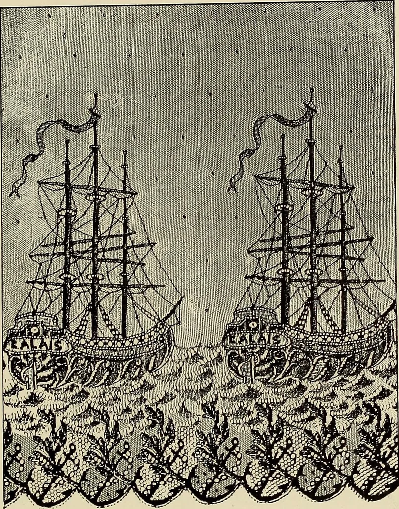 An illustration from L'Industrie des tulles & dentelles mécaniques dans Le Pas-de-Calais, 1815-1900, 1900, leaf 452