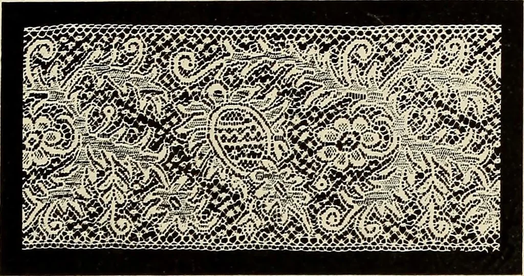 An illustration from L'Industrie des tulles & dentelles mécaniques dans Le Pas-de-Calais, 1815-1900, 1900, leaf 454