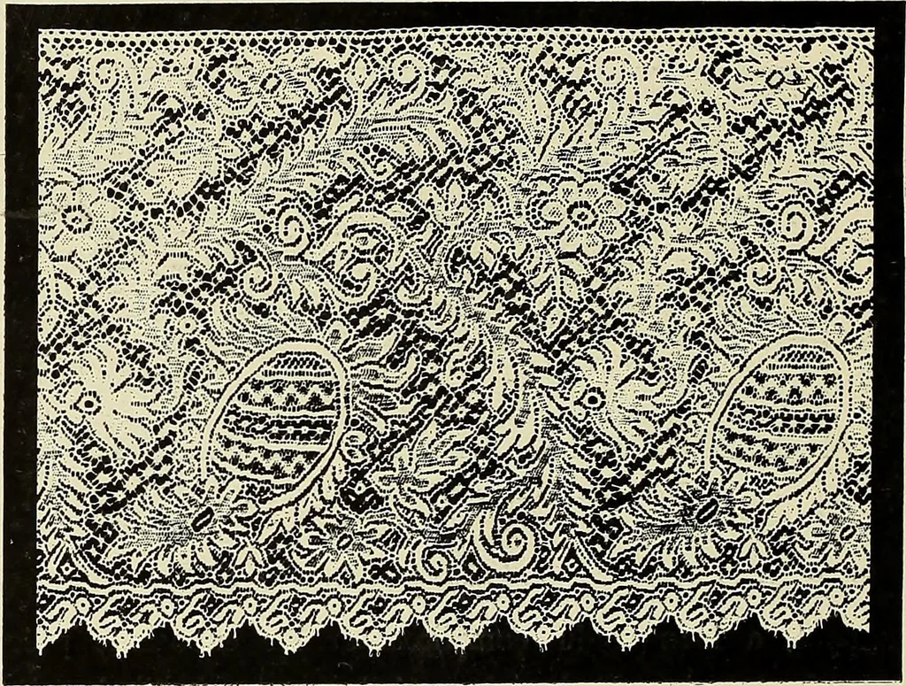 An illustration from L'Industrie des tulles & dentelles mécaniques dans Le Pas-de-Calais, 1815-1900, 1900, leaf 455