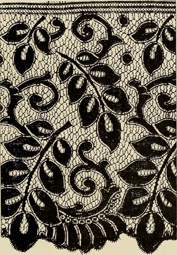 An illustration from L'Industrie des tulles & dentelles mécaniques dans Le Pas-de-Calais, 1815-1900, 1900, leaf 458