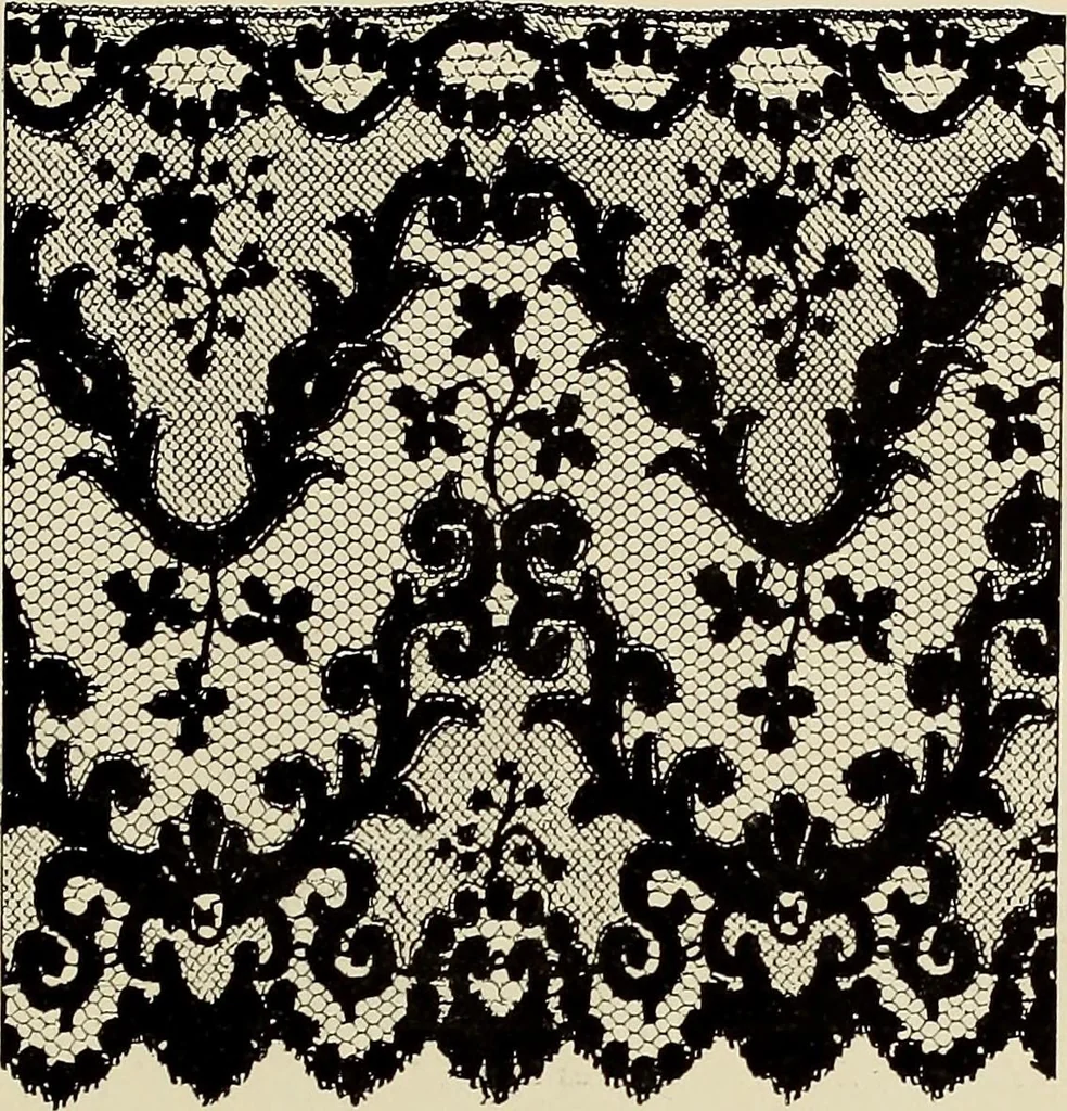An illustration from L'Industrie des tulles & dentelles mécaniques dans Le Pas-de-Calais, 1815-1900, 1900, leaf 474