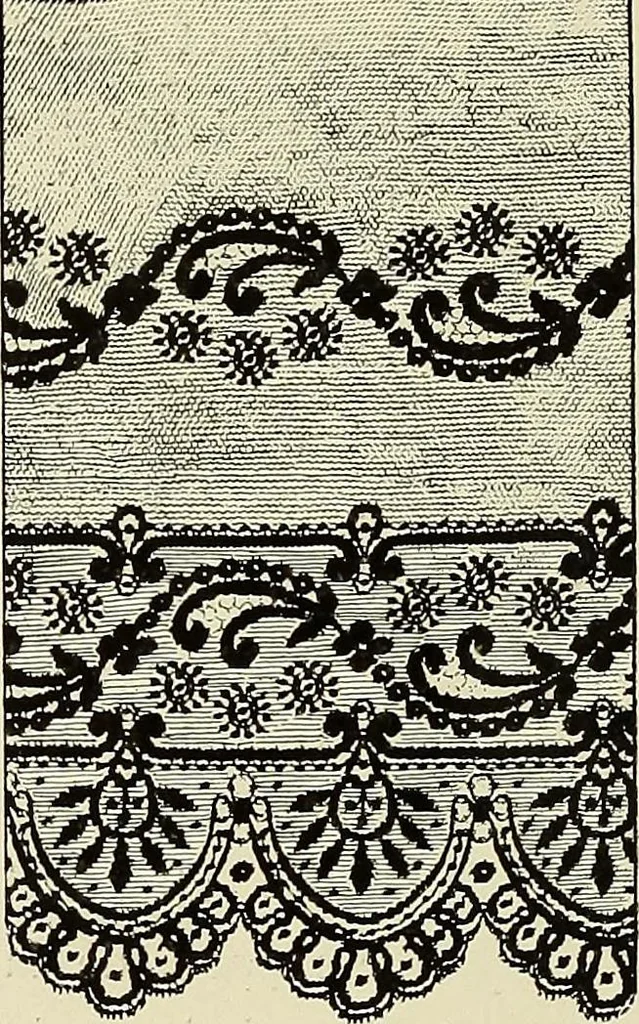 An illustration from L'Industrie des tulles & dentelles mécaniques dans Le Pas-de-Calais, 1815-1900, 1900, leaf 483