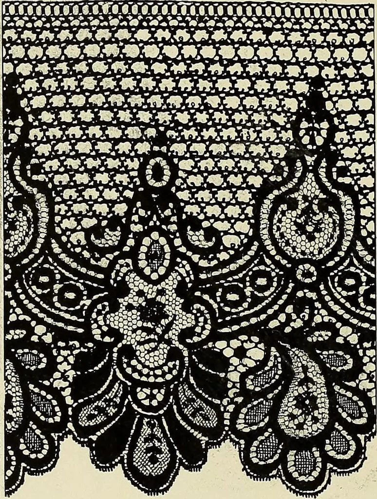An illustration from L'Industrie des tulles & dentelles mécaniques dans Le Pas-de-Calais, 1815-1900, 1900, leaf 485