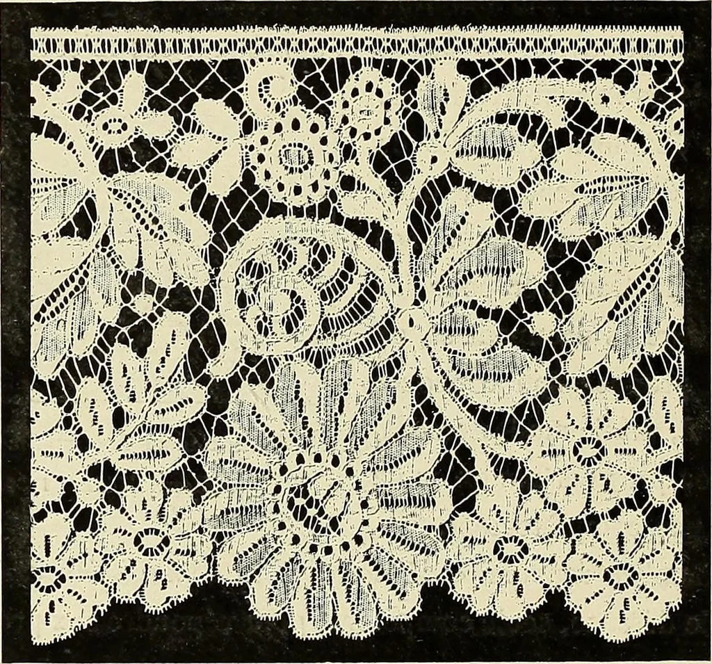 An illustration from L'Industrie des tulles & dentelles mécaniques dans Le Pas-de-Calais, 1815-1900, 1900, leaf 523