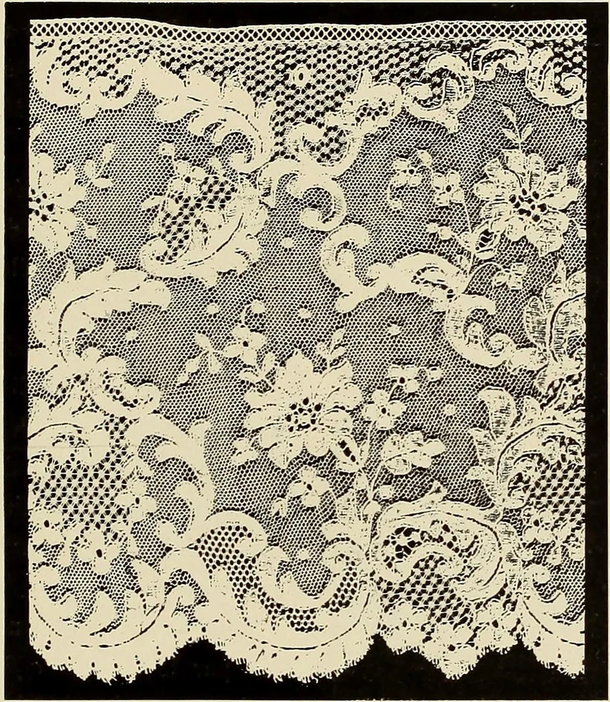 An illustration from L'Industrie des tulles & dentelles mécaniques dans Le Pas-de-Calais, 1815-1900, 1900, leaf 542