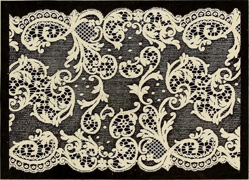 An illustration from L'Industrie des tulles & dentelles mécaniques dans Le Pas-de-Calais, 1815-1900, 1900, leaf 580