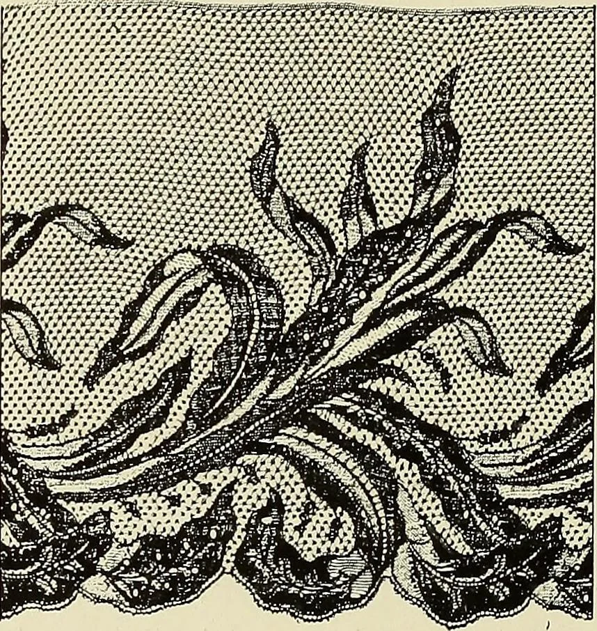 An illustration from L'Industrie des tulles & dentelles mécaniques dans Le Pas-de-Calais, 1815-1900, 1900, leaf 589