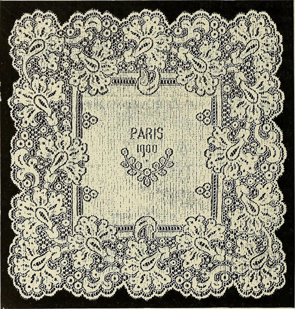 An illustration from L'Industrie des tulles & dentelles mécaniques dans Le Pas-de-Calais, 1815-1900, 1900, leaf 593