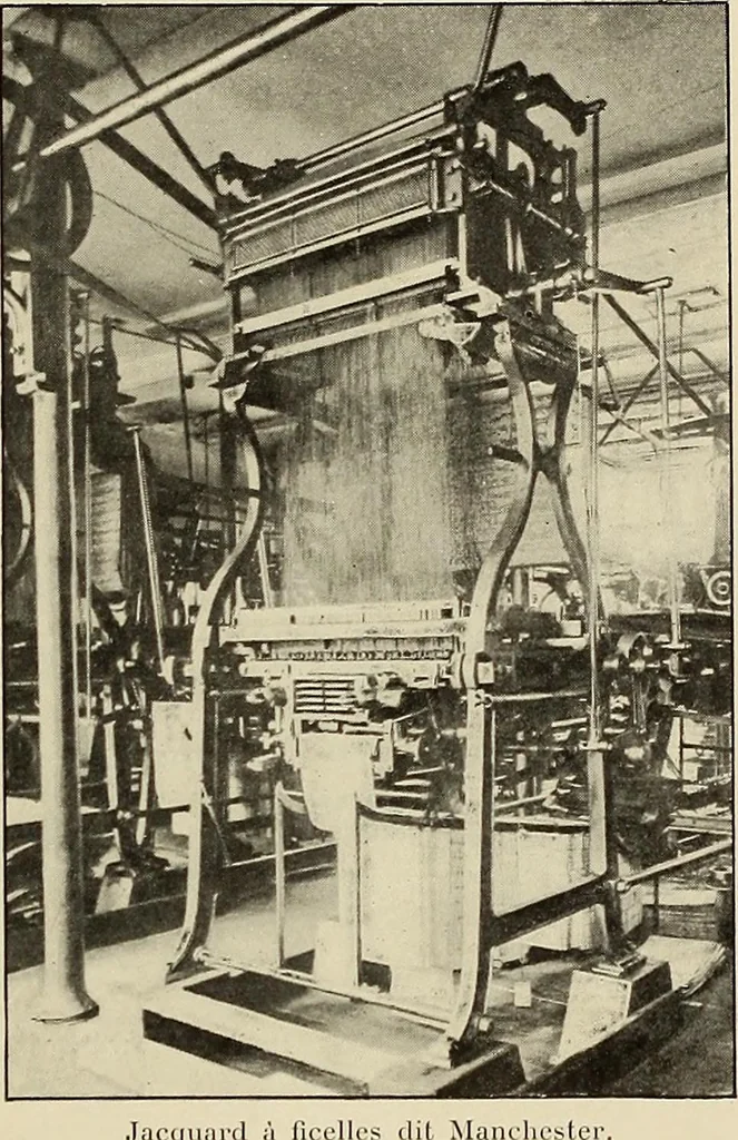 An illustration from L'Industrie des tulles & dentelles mécaniques dans Le Pas-de-Calais, 1815-1900, 1900, leaf 600