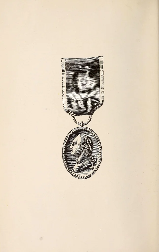 An illustration from The lineage book of the Order of Washington, 1915, leaf 12