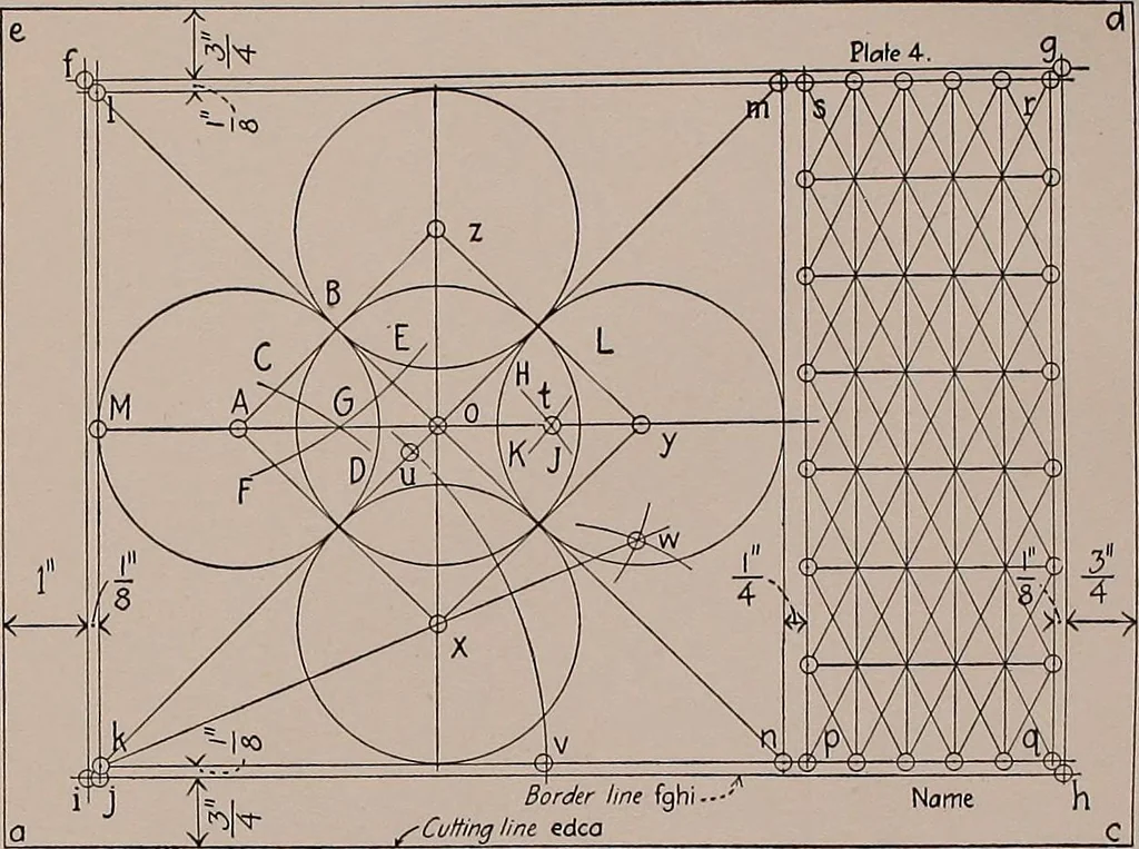 An illustration from Linear drawing and lettering for beginners, 1901, leaf 80