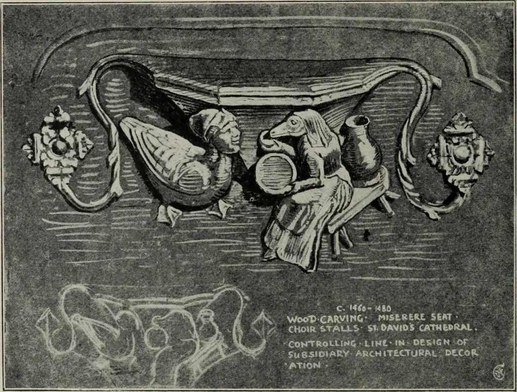 An illustration from Line & form, 1921, leaf 141