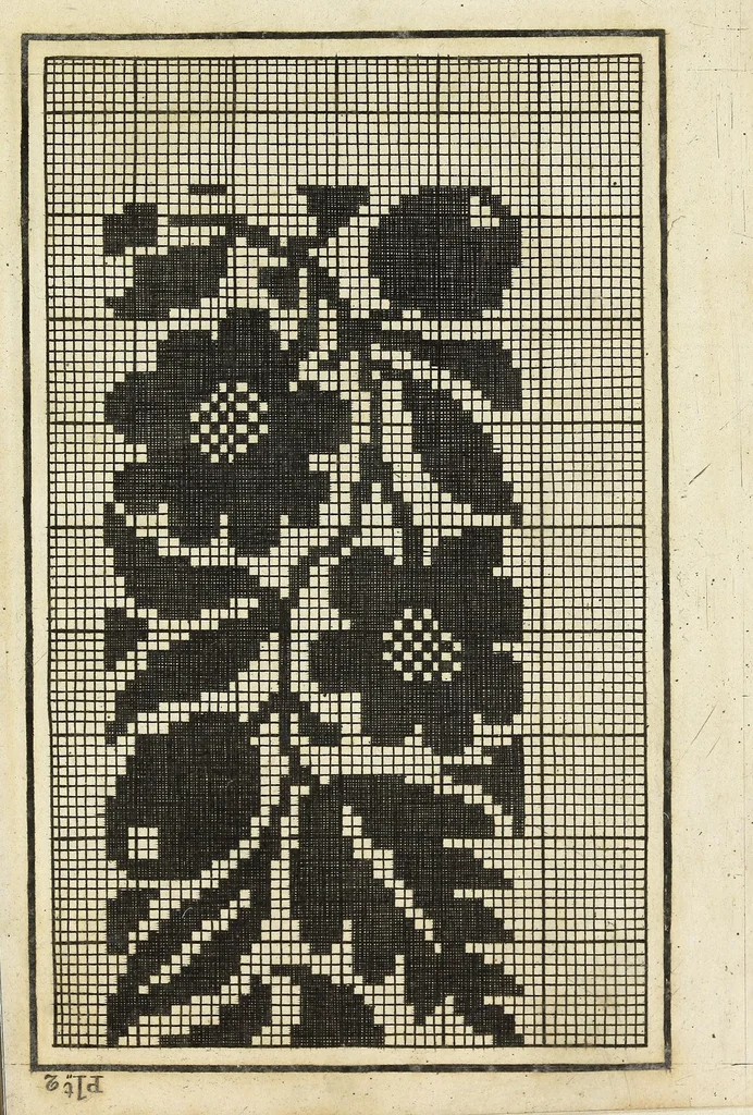 An illustration from The linen manufacturer, weaver, and warper's assistant : containing a new and correct set of tables, drafts, cordings, arithmetical rules and examples, adapted to the present state of the woollen and linen manufacture and household customary weaving : with a description of the sliding rule, and the application of it to the art of weaving, 1822, leaf 483