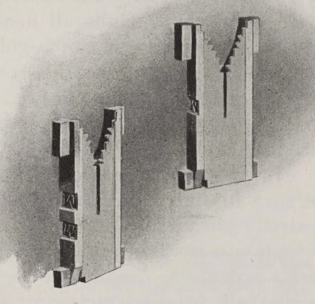 An illustration from Linotype matrices;, 1913, leaf 89