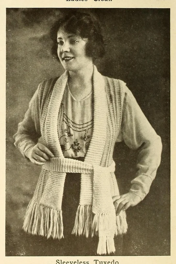 An illustration from Lion yarn book : describing latest creations in worsted work, 1920, leaf 10