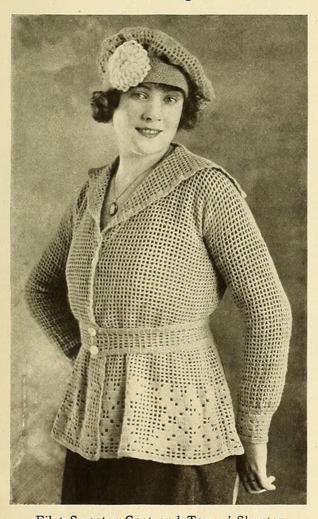 An illustration from Lion yarn book : describing latest creations in worsted work, 1920, leaf 13