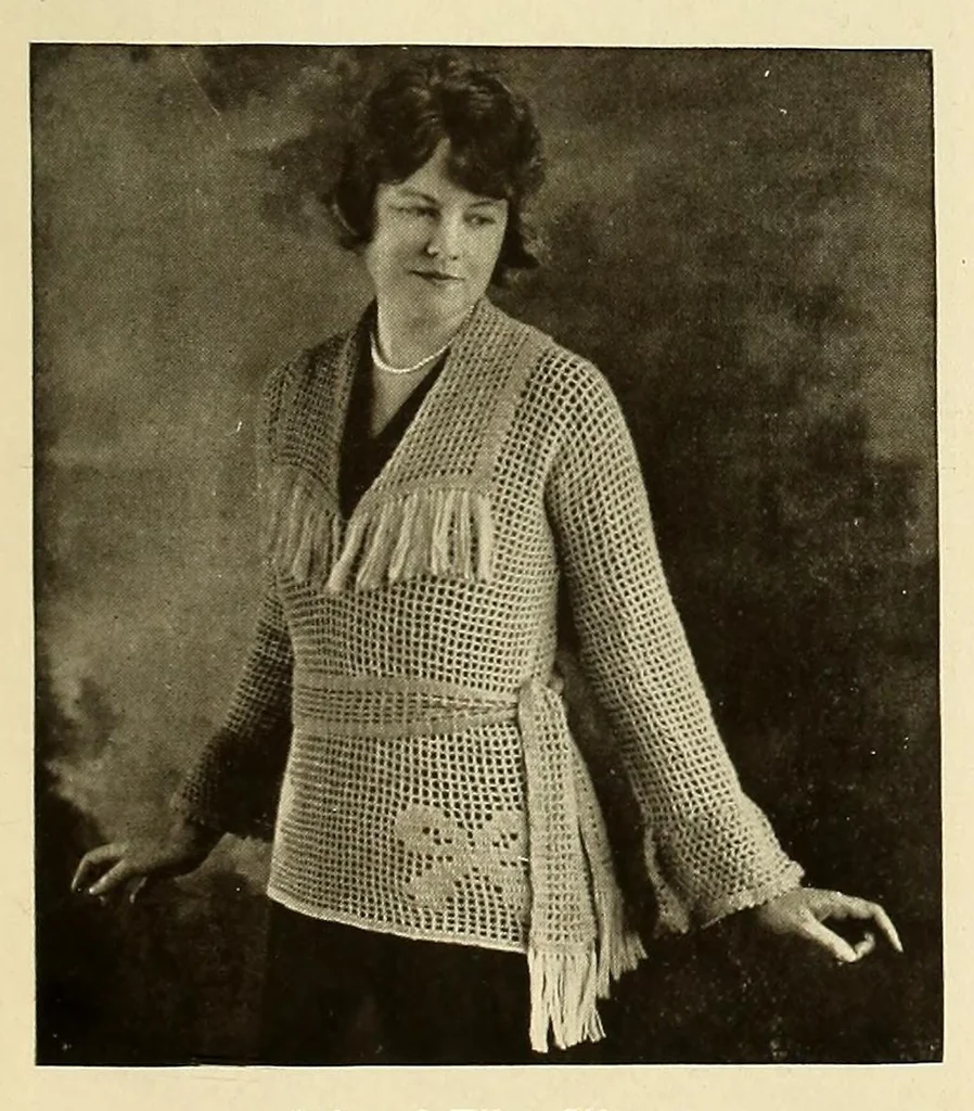 An illustration from Lion yarn book : describing latest creations in worsted work, 1920, leaf 9
