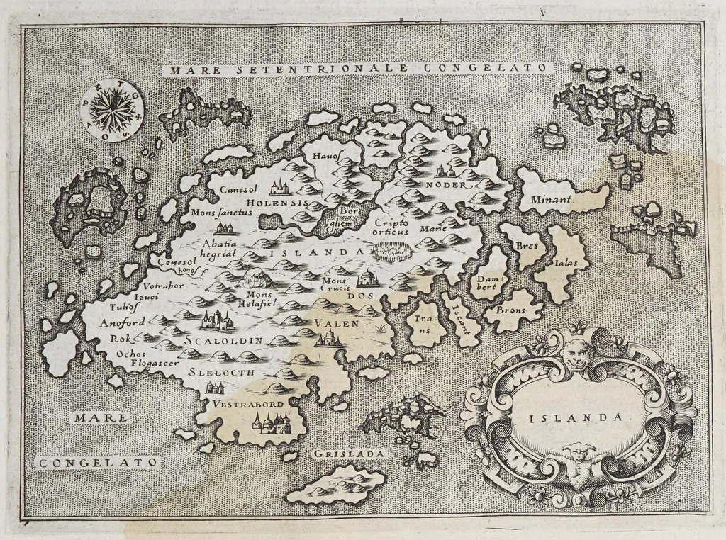 An illustration from L'isole piu famose del mondo, 1572, leaf 105