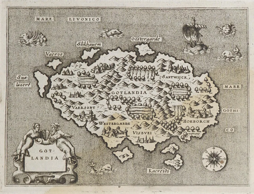 An illustration from L'isole piu famose del mondo, 1572, leaf 107