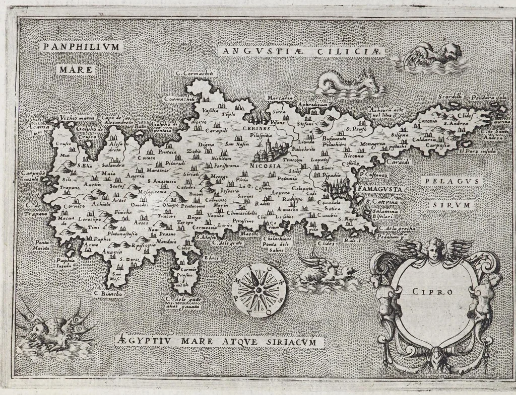 An illustration from L'isole piu famose del mondo, 1572, leaf 48