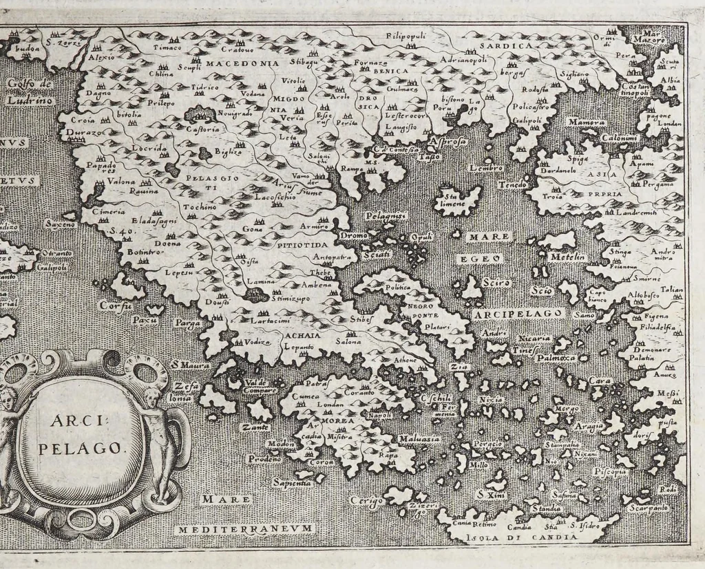 An illustration from L'isole piu famose del mondo, 1572, leaf 55