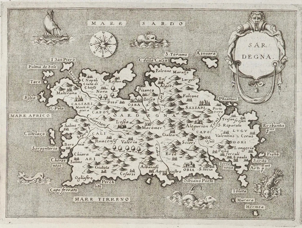 An illustration from L'isole piu famose del mondo, 1572, leaf 78