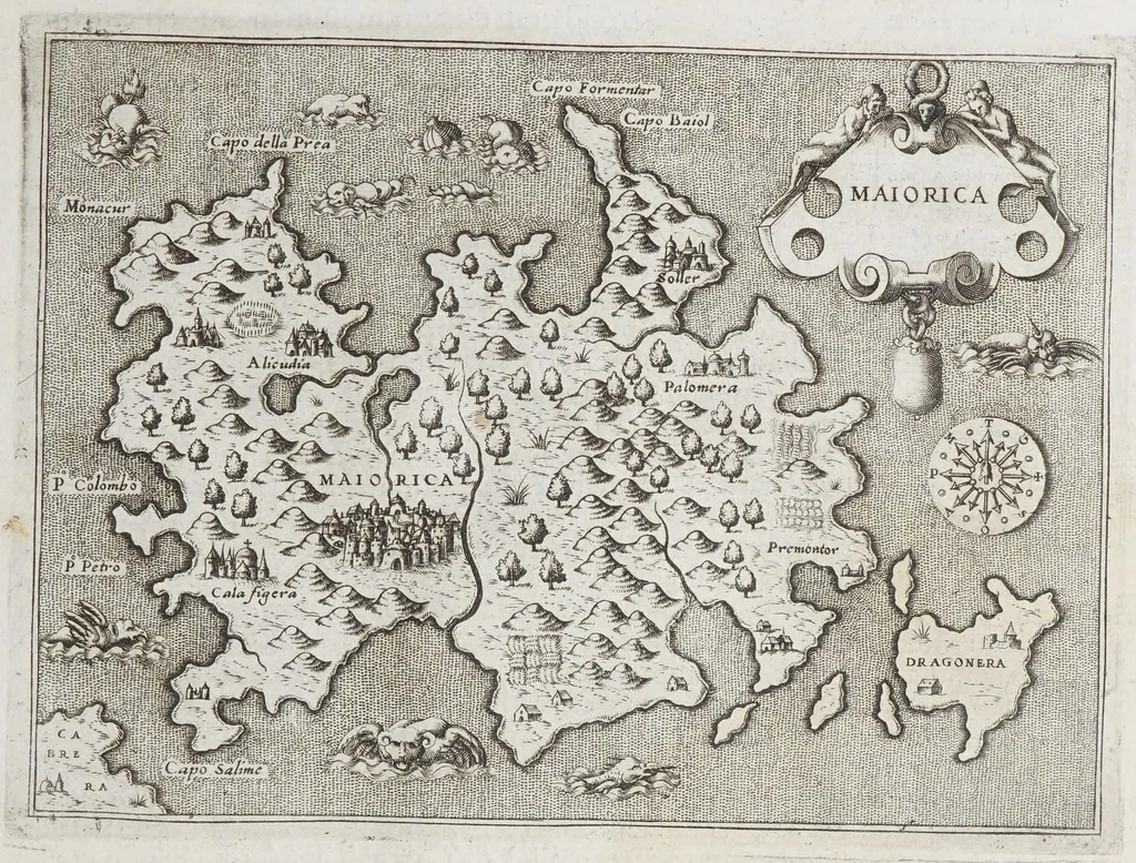 An illustration from L'isole piu famose del mondo, 1572, leaf 83