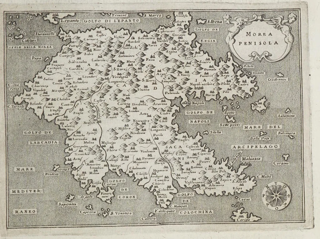 An illustration from L'isole piu famose del mondo, 1576, leaf 135