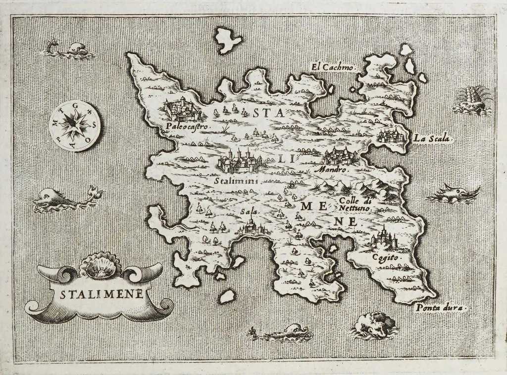 An illustration from L'isole piu famose del mondo, 1576, leaf 173