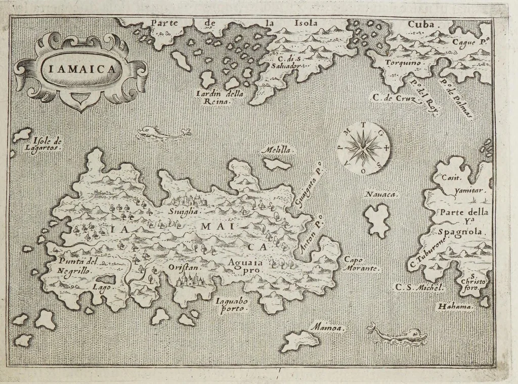 An illustration from L'isole piu famose del mondo, 1576, leaf 209