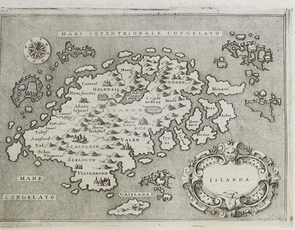 An illustration from L'isole piu famose del mondo, 1576, leaf 35