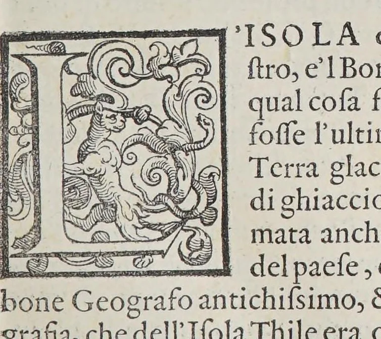 An illustration from L'isole piu famose del mondo, 1576, leaf 35