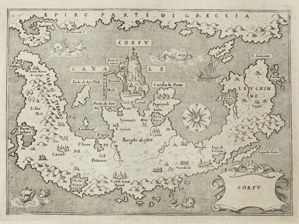 An illustration from L'isole piu famose del mondo, 1576, leaf 114