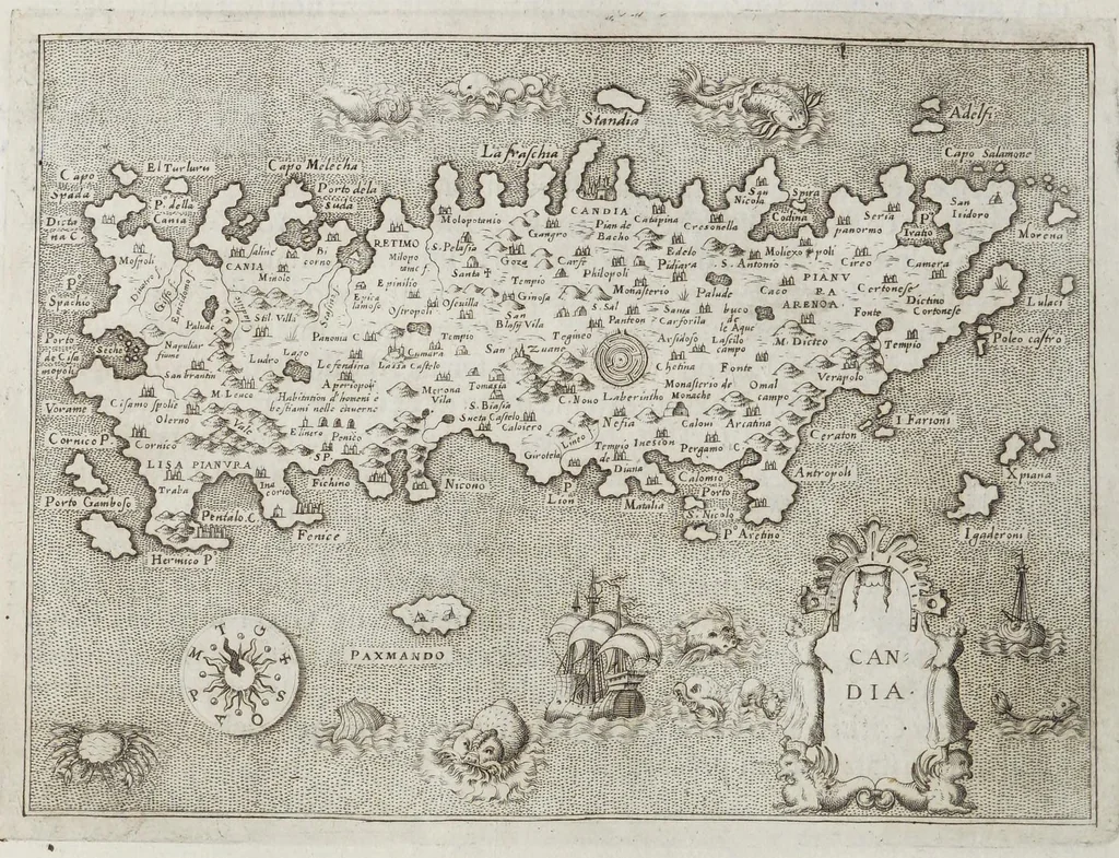 An illustration from L'isole piu famose del mondo, 1576, leaf 140