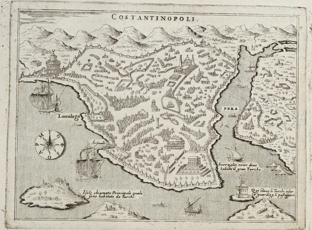 An illustration from L'isole piu famose del mondo, 1576, leaf 163