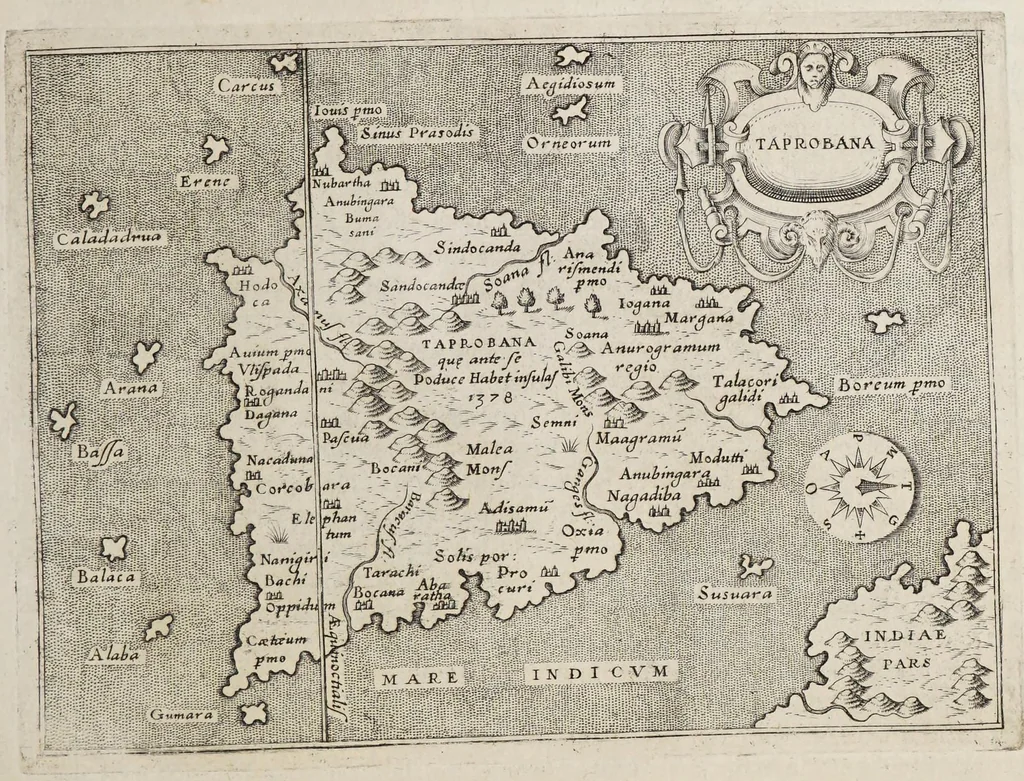 An illustration from L'isole piu famose del mondo, 1576, leaf 217
