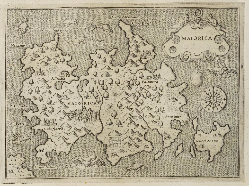 An illustration from L'isole piu famose del mondo, 1576, leaf 68
