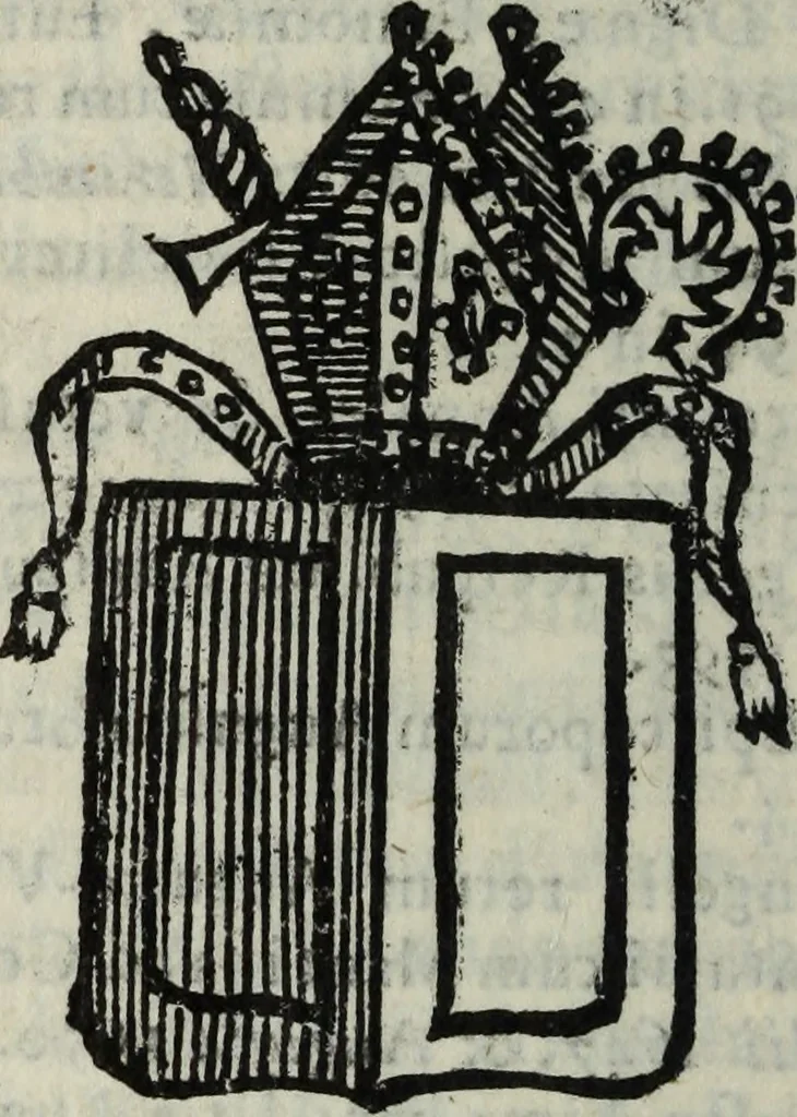 An illustration from Li sovrani del mondo : Opera, che dà notitia della genealogia delle loro famiglie, dell'ampiezza, e governo de' loro stati ... con un catalogo degli autori, che meglio ne hanno scritto, 1720, leaf 225