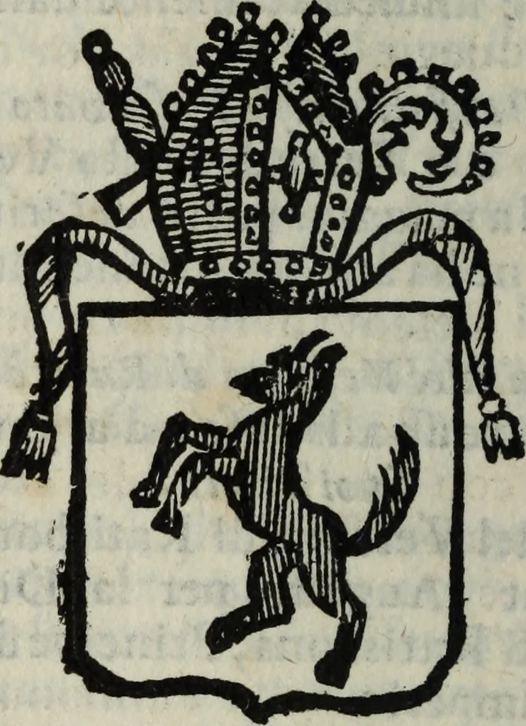 An illustration from Li sovrani del mondo : Opera, che dà notitia della genealogia delle loro famiglie, dell'ampiezza, e governo de' loro stati ... con un catalogo degli autori, che meglio ne hanno scritto, 1720, leaf 245
