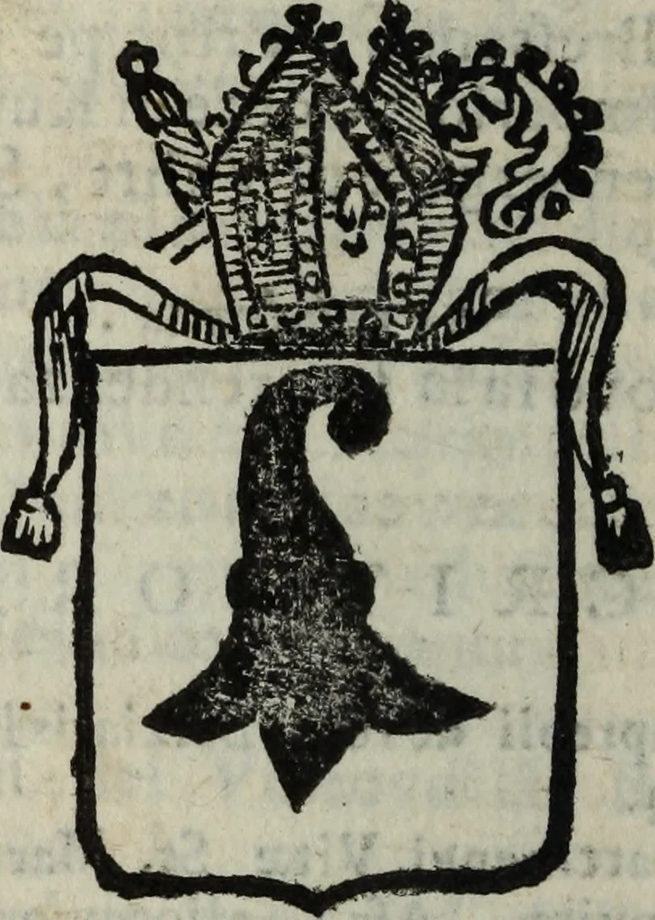 An illustration from Li sovrani del mondo : Opera, che dà notitia della genealogia delle loro famiglie, dell'ampiezza, e governo de' loro stati ... con un catalogo degli autori, che meglio ne hanno scritto, 1720, leaf 255